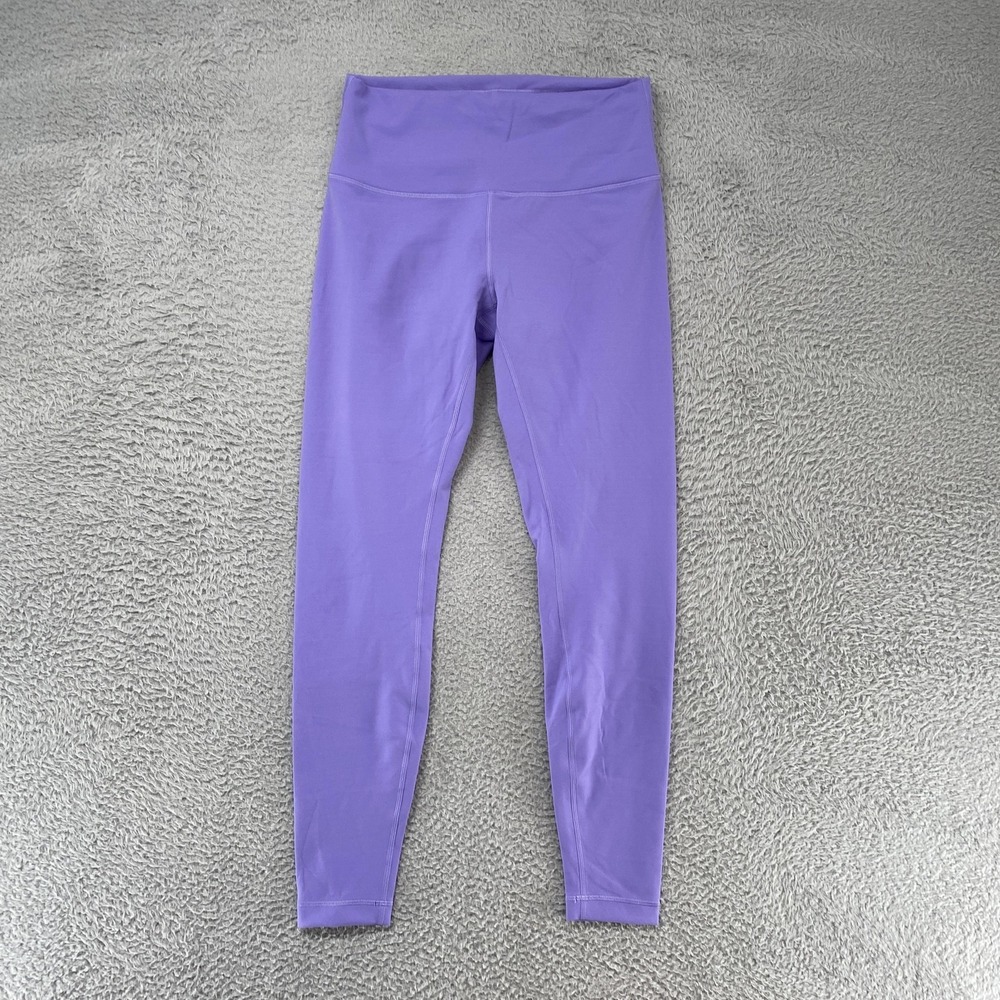 Lululemon Wunder Train Leggings Womens 10 Purple‎ High Rise Ankle Gym Workout 28